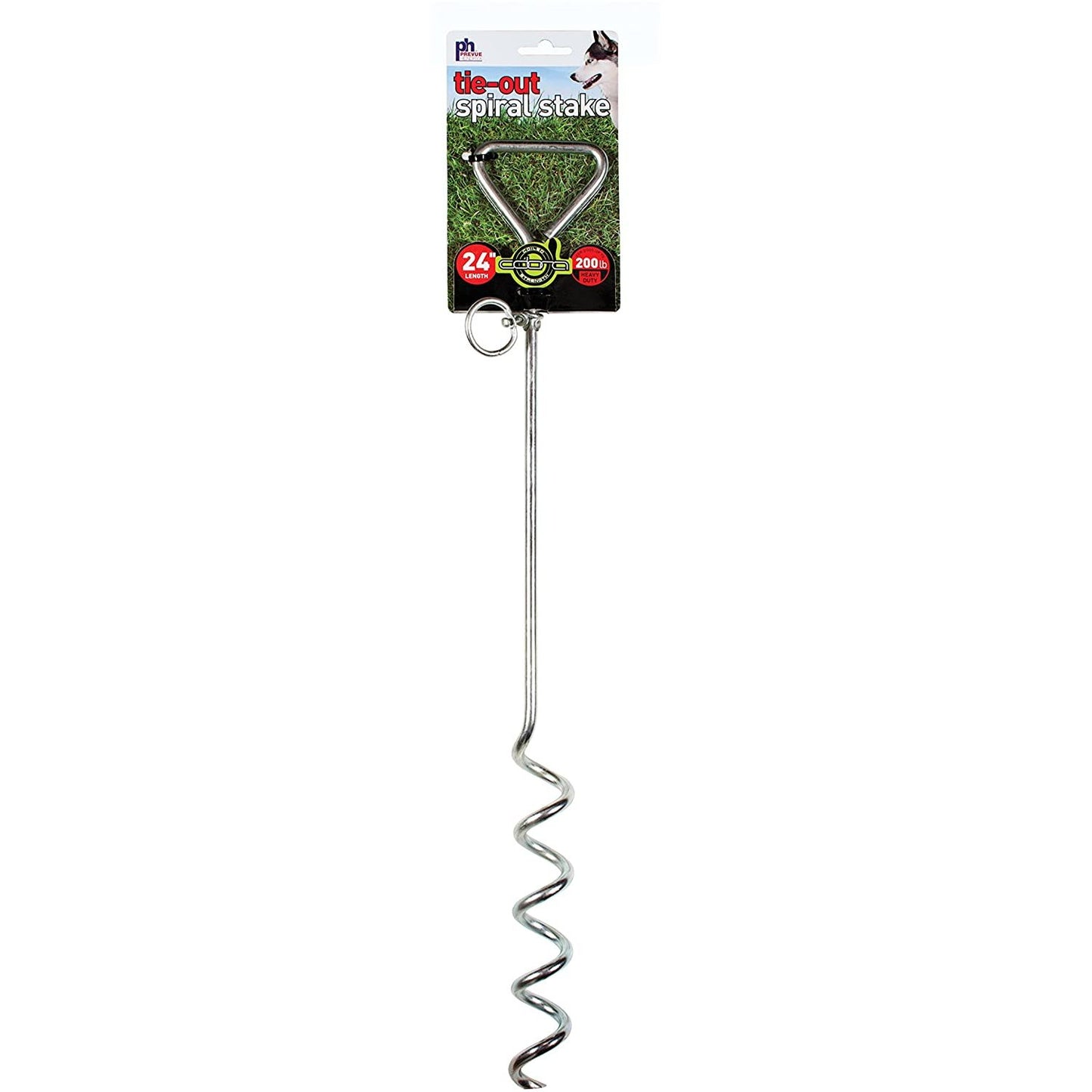 Prevue Pet Products 18 Inch Spiral Tie-Out Stake Heavy Duty